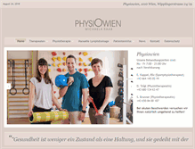 Tablet Screenshot of physiowien.info